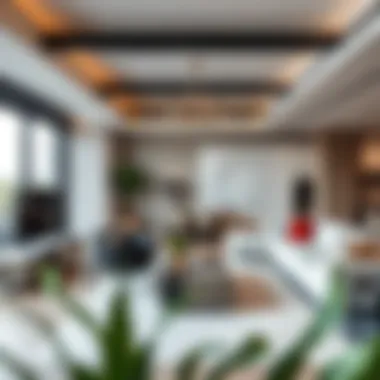 Luxurious living room interior of the Bianca Townhouse highlighting contemporary furnishings