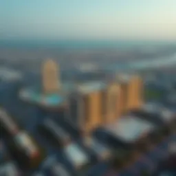 Aerial view of Centrepoint Al Zahia showcasing its mixed-use development