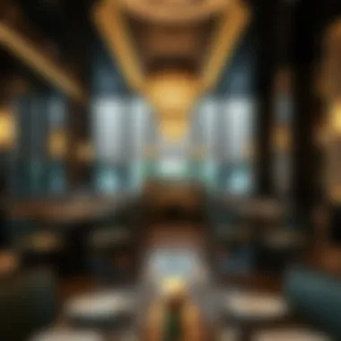 Cultural Influences in Dubai's Restaurant Interiors An elegant restaurant interior reflecting the cultural influences in Dubai's dining scene