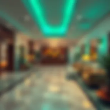 Welcoming Atmosphere of Budget Hotels Charming budget hotel lobby in Al Ain
