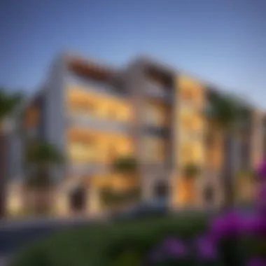 Modern architecture in Jumeirah Village Circle