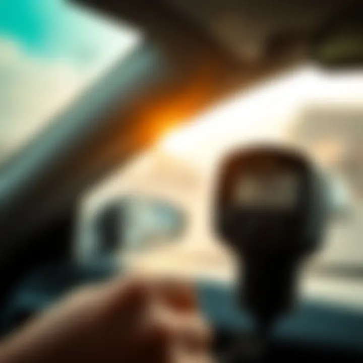 Inside a taxi with fare meter