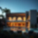 Luxurious architectural design of a villa