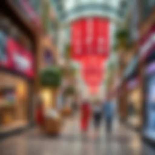 Vibrant shopping scene at Dubai Festival City