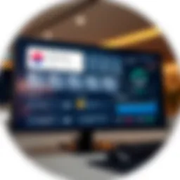 A digital dashboard showcasing various ICA Smart Services options.