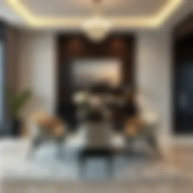 Chic Dining Area Design Contemporary dining area with elegant furniture pieces