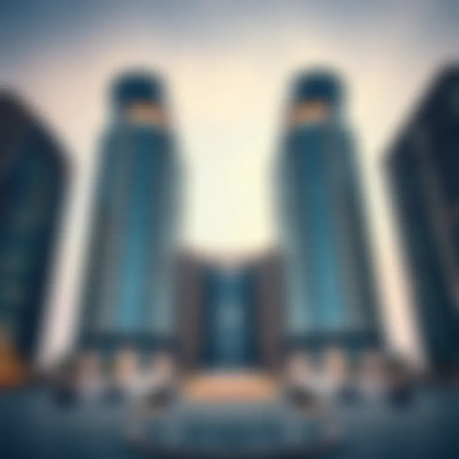 Sahara Towers showcasing unique architectural design