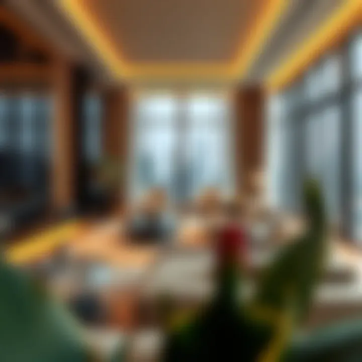 A modern apartment interior showcasing luxury living.